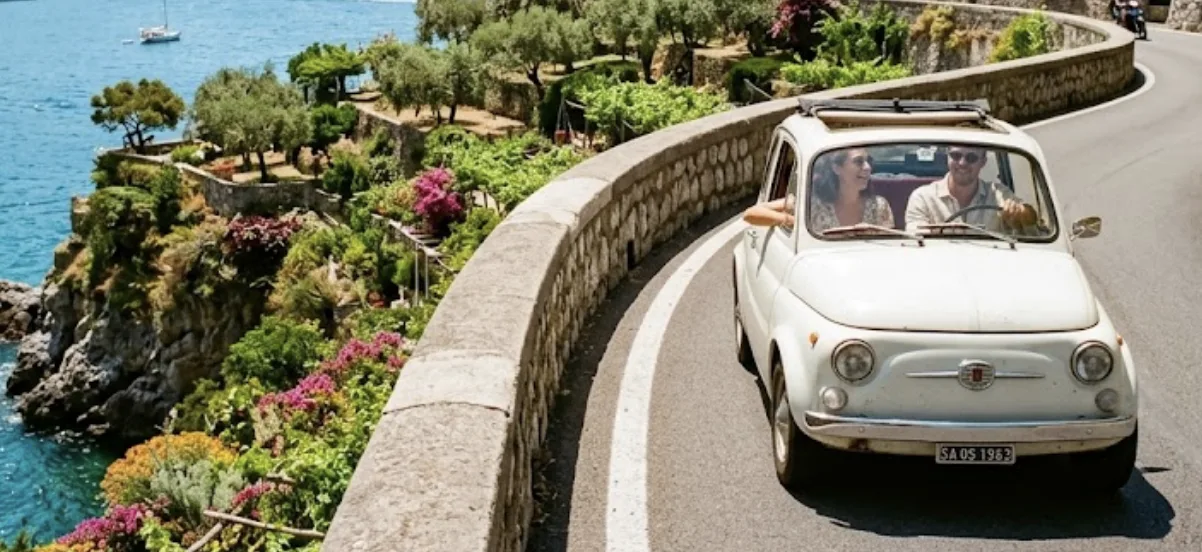Fiat 500 ambiance Italie années 60